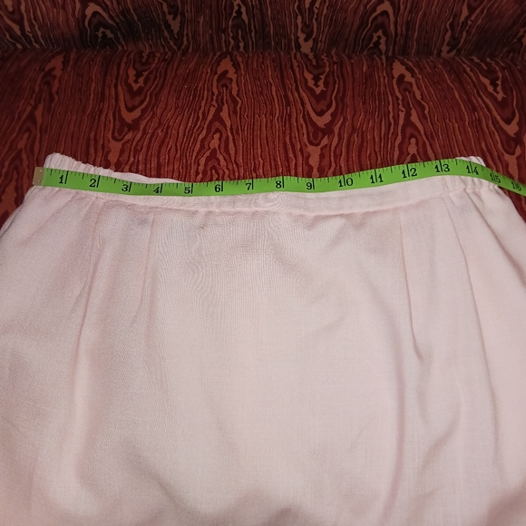 RUSS PETITES 2 Piece Light Pink Collarless Button Skirt Suit Women's Size 14 - Picture 15 of 16